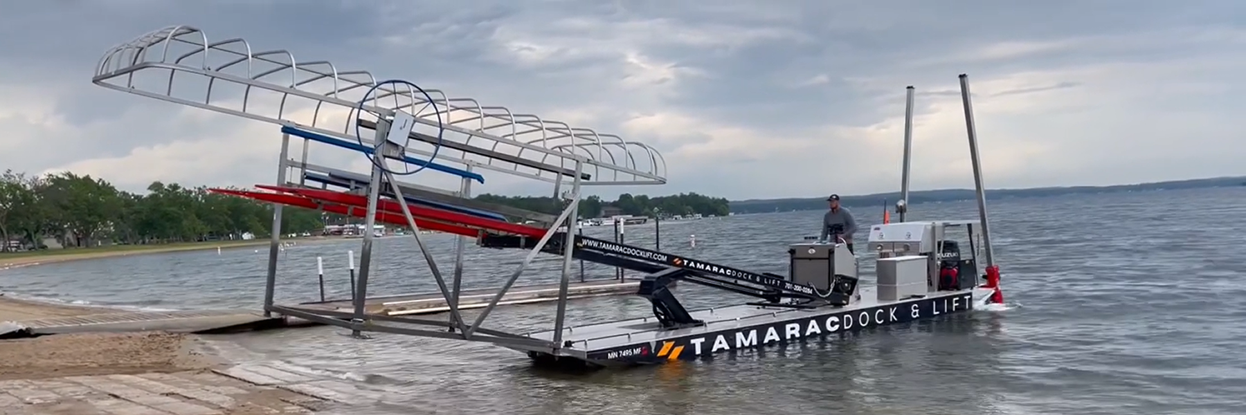 Contact Tamarac Dock and Lift for help with dock and lift installation or to buy a new dock or boat lift.